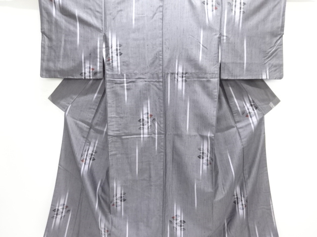 JAPANESE KIMONO / TATEFUSHITSUMUGI / WOVEN FLOWER